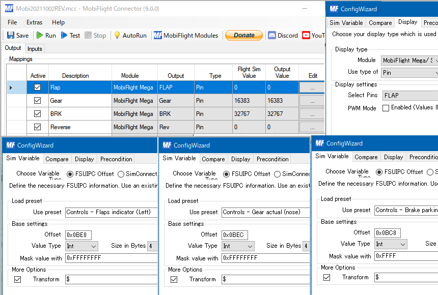 Mobiflight setting