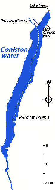 map of coniston water